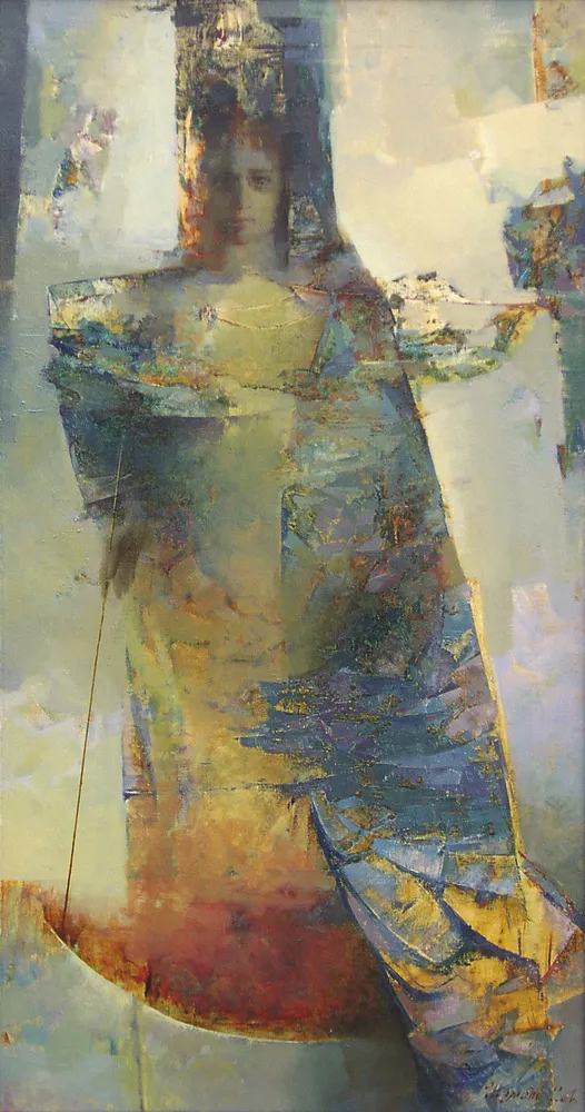 The Archangel Gabriel. Oil on canvas