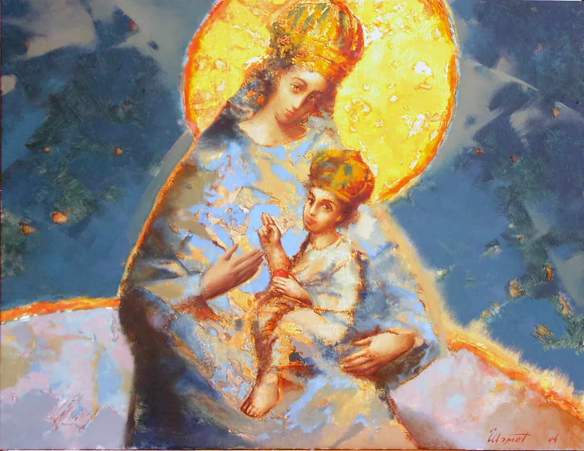 Madonna of Budslav. Oil on canvas