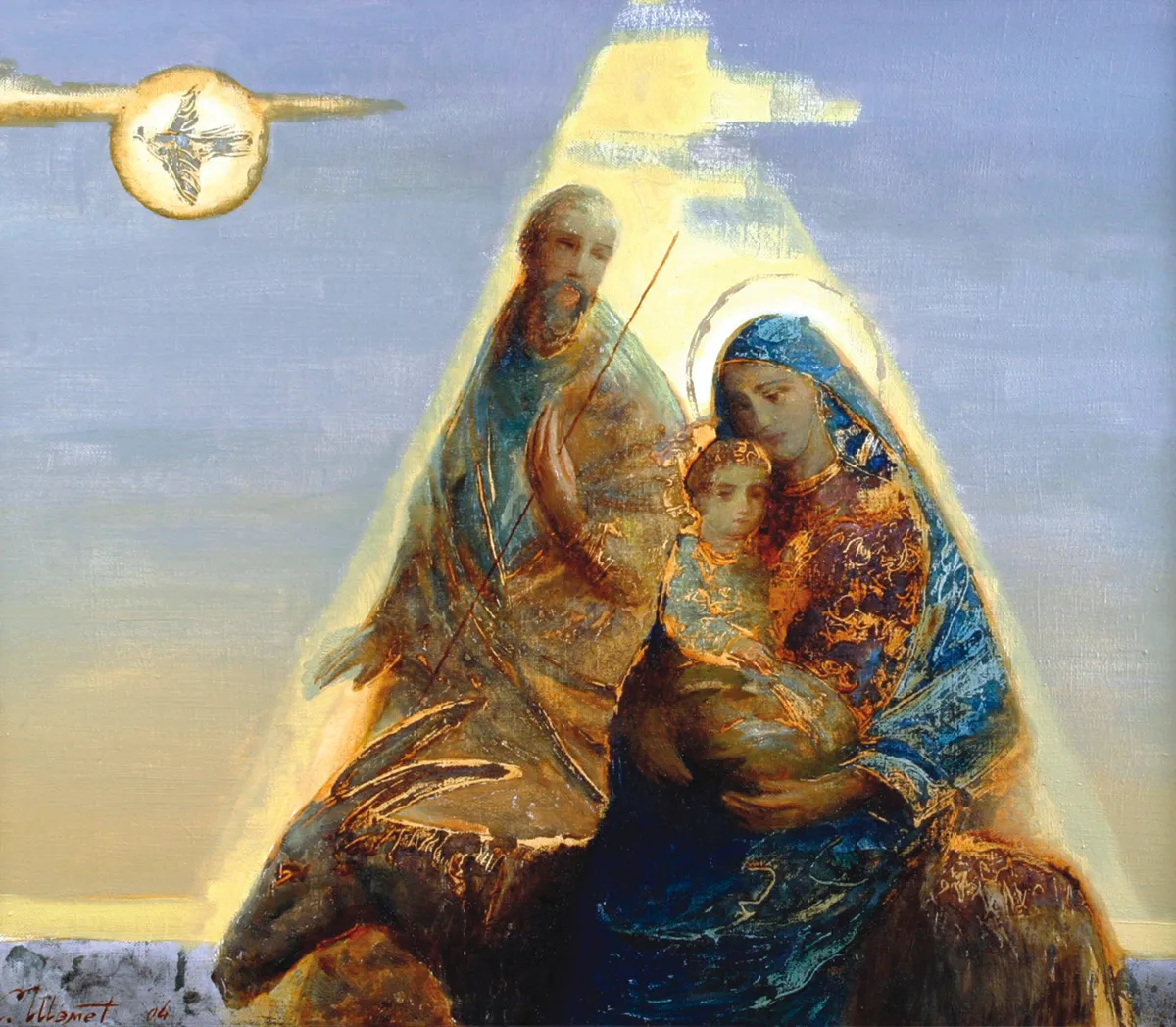 The Holy Family. Oil on canvas
